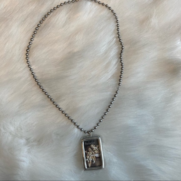 Miracle Angels Hand Made Sterling Silver Pendant Necklace - Picture 5 of 6